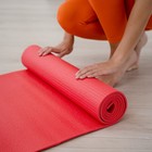 Коврик для йоги Sangh, 173х61х0,6 см, цвет красный - Фото 8