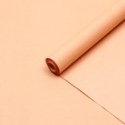 Бумага упаковочная крафтовая, двухсторонняя, бежевая, 0,55 х 10 м - Фото 1