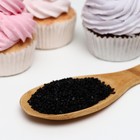 Посыпка сахарная декоративная «Сахар цветной» чёрный, 50 г - Фото 2