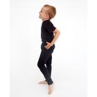 Термобельё для мальчика (кальсоны), цвет чёрный, рост 104 см - Фото 2
