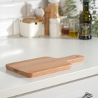 Доска разделочная и сервировочная деревянная "ПРОППМЭТТ", бук, 30x15 см - Фото 1