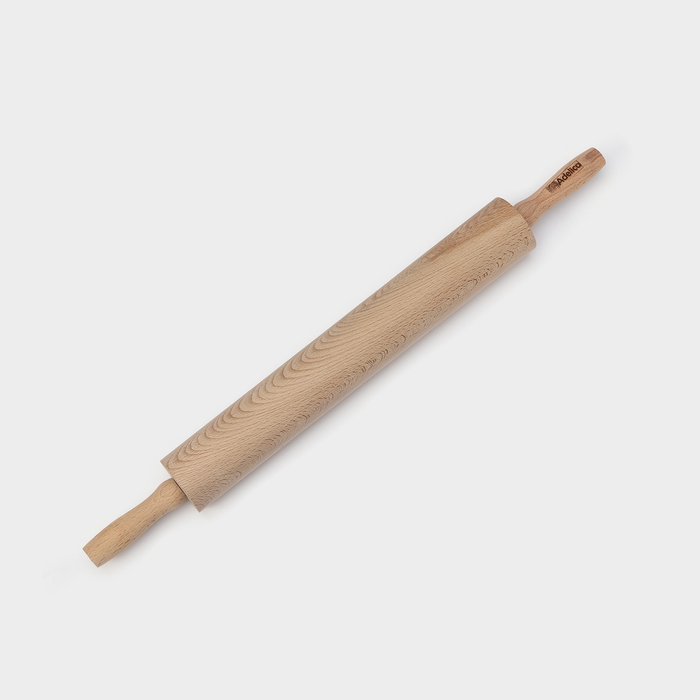 Скалка Adelica «Для Профи», с вращающейся ручкой, 60×6 см, бук - фото 1907259422