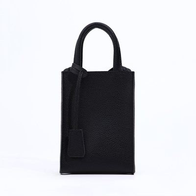 Сумка женская на молнии TEXTURA, маленький размер, цвет чёрный