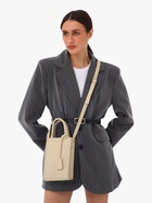 Сумка женская кросс-боди TEXTURA на молнии, 15×5×20 см, бежевый - Фото 15