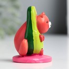 Фигурка полистоун «Кот в костюме авокадо», 7 см - фото 47130296