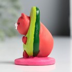 Фигурка полистоун «Кот в костюме авокадо», 7 см - фото 47130298