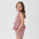 Костюм для девочки летний: майка, шорты KAFTAN, розовый, рост 110-116 см - Фото 3