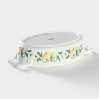 Форма для выпечки Доляна «Лимон», 27.5×15 см, овальная, жаропрочная керамика, белая - Фото 3