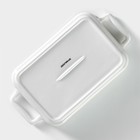 Форма для выпечки Доляна «Лимон», 27×15 см, прямоугольная, жаропрочная керамика, белая - Фото 4