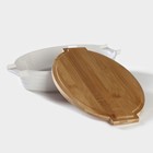 Форма для выпечки BellaTenero, 1.5 л, 32.7×21×6.3 см, жаропрочная керамика, белая - Фото 3