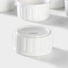 Рамекины Magistro «Каспар», набор 6 шт.: 200 мл, жаропрочная керамика, белые - Фото 5