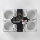 Набор рамекинов из жаропрочной керамики Magistro «Каспар», 6 предметов: 200 мл, цвет белый - Фото 7