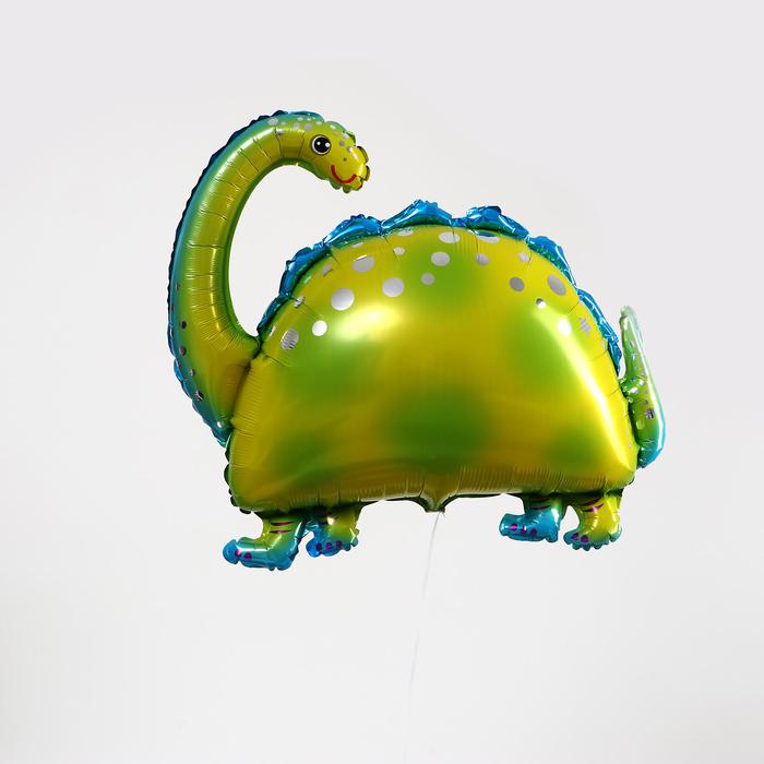 Шар фольгированный 34" «Динозавр-бронтозавр», фигура, цвет зелёный - Фото 1