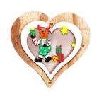 Световой декор на подвеске «Сердце» 14×13×2 см - фото 6436497