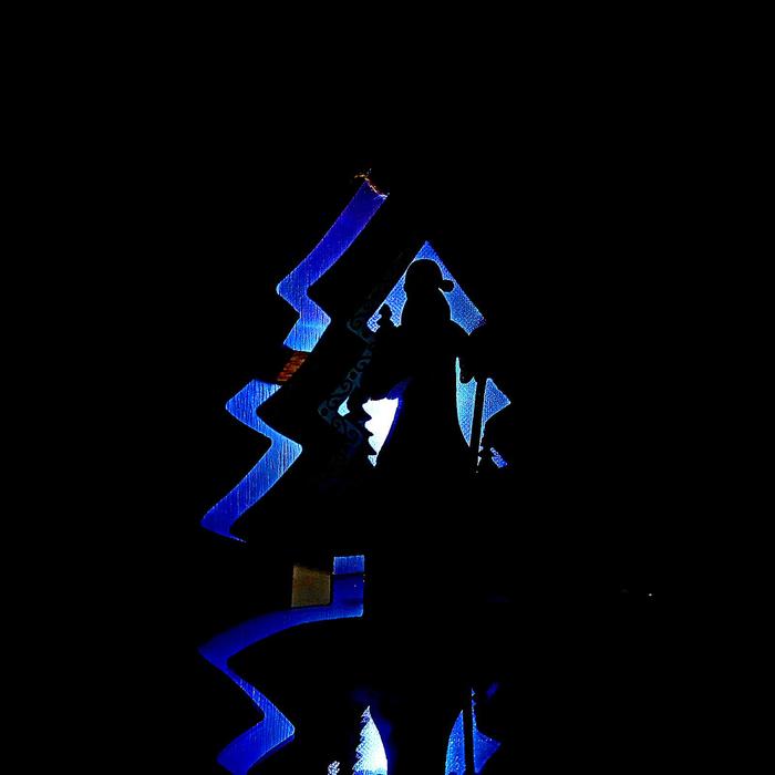 Световой декор на подвеске «Ёлка» 14×14×2 см - фото 1908719494