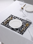 Салфетка на стол «Этель» Flowers black, 30×45 см, 370 г/м², чёрная - Фото 3