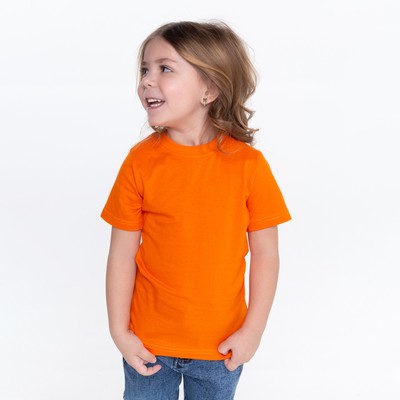 Футболка детская, цвет оранжевый, рост 104 см