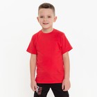 Футболка детская, цвет красный, рост 110 см - Фото 2
