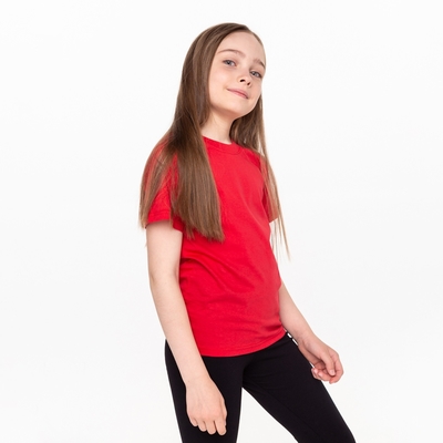 Футболка детская, красная, рост 110 см