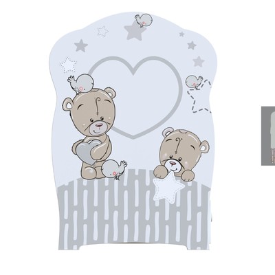 Кровать детская Love Me, колесо-качалка, белый, 1200×600