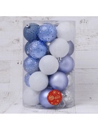 Ёлочные игрушки «Метелица» звёздочки, d=6 см, 25 шт., МИКС 6490368