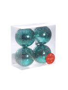 Ёлочные игрушки «Джейн космос», шары новогодние, d=8 см, 4 шт., изумрудный - Фото 7