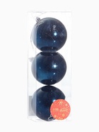 Ёлочные игрушки «Милая совушка», шары новогодние, набор 3 шт., d=8 см, синий - Фото 7