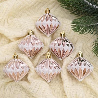 Ёлочные игрушки 6 шт. «Зимнее волшебство. Шэрон» пластик, 6×5 см