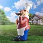 Садовая фигура из полистоуна «Шеф - повар с подносом», 15×36×62 см - Фото 8
