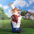 Садовая фигура из полистоуна «Шеф - повар с подносом», 15×36×62 см - Фото 10