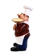 Садовая фигура из полистоуна «Шеф - повар с подносом», 15×36×62 см - Фото 5