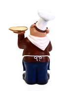 Садовая фигура из полистоуна «Шеф-повар с подносом», 25×36×62 см - Фото 6