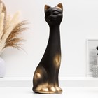 Фигурка гипс «Кот», чёрная в золоте, 14×40×15 см 7007886 - фото 9304959