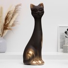 Фигурка гипс «Кот», чёрная в золоте, 14×40×15 см 7007886 - фото 11862952