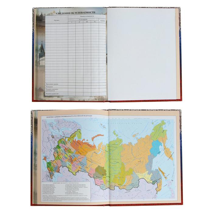 Дневник российского школьника для 5-11 классов, твердая обложка 7БЦ, глянцевая ламинация, 48 листов - фото 1898465452