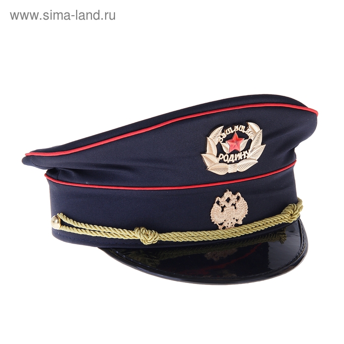 Фуражка полицейского "Защищаю родину", цвет синий - Фото 1