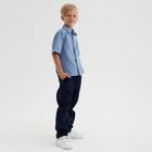 Брюки для мальчика MINAKU: Casual collection KIDS цвет тёмно-синий, рост 128 - Фото 3