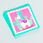 Набор бумажной посуды «С днём рождения», альпака - фото 44478235