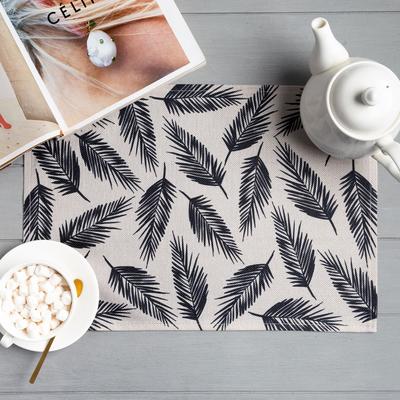 Салфетка на стол Доляна «Перья», 30×45 см, полиэстер 100%
