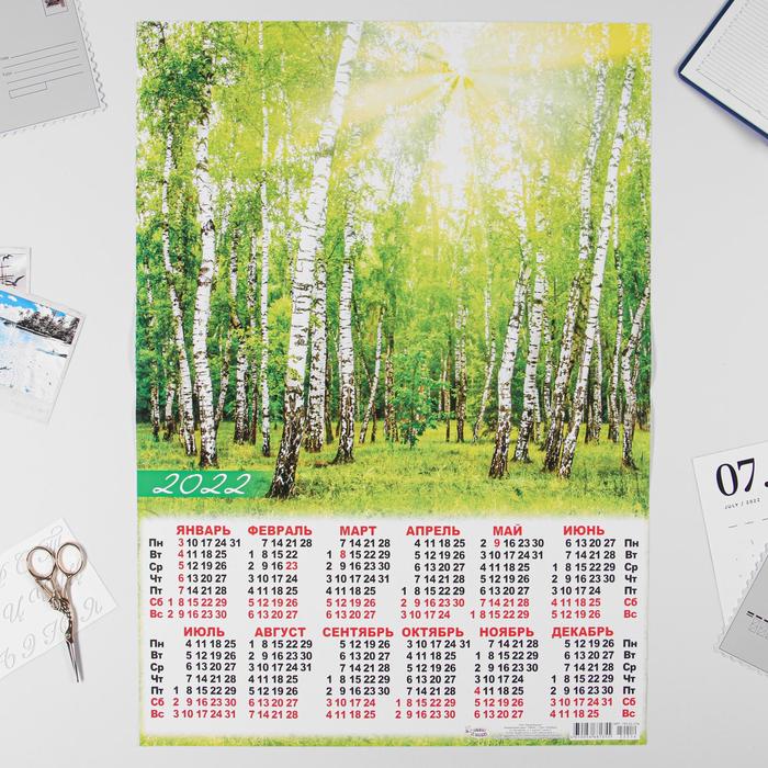 Календарь листовой А2 "Природа 2022 - 5" - Фото 1