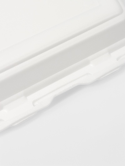 Ланч - бокс одноразовый, 24,7×20,6×7 см, 2 секции, белый