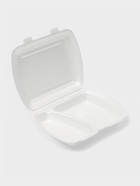 Ланч - бокс одноразовый, 24.7×20.6×7 см, 2 секции, полистирол, белый - Фото 4