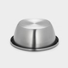 Миска «Проф», 2.3 л, 22×9 см, матовая, толщина стали 0.6 мм, нержавеющая сталь - Фото 3