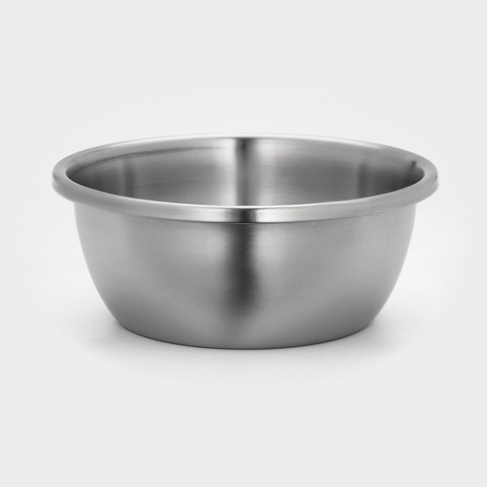 Миска Hanna Knövel «Проф», 4 л, 26×10.5 см, матовая, толщина стали 0.6 мм, нержавеющая сталь - Фото 1