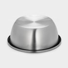 Миска Hanna Knövel «Проф», 4 л, 26×10.5 см, матовая, толщина стали 0.6 мм, нержавеющая сталь - Фото 3