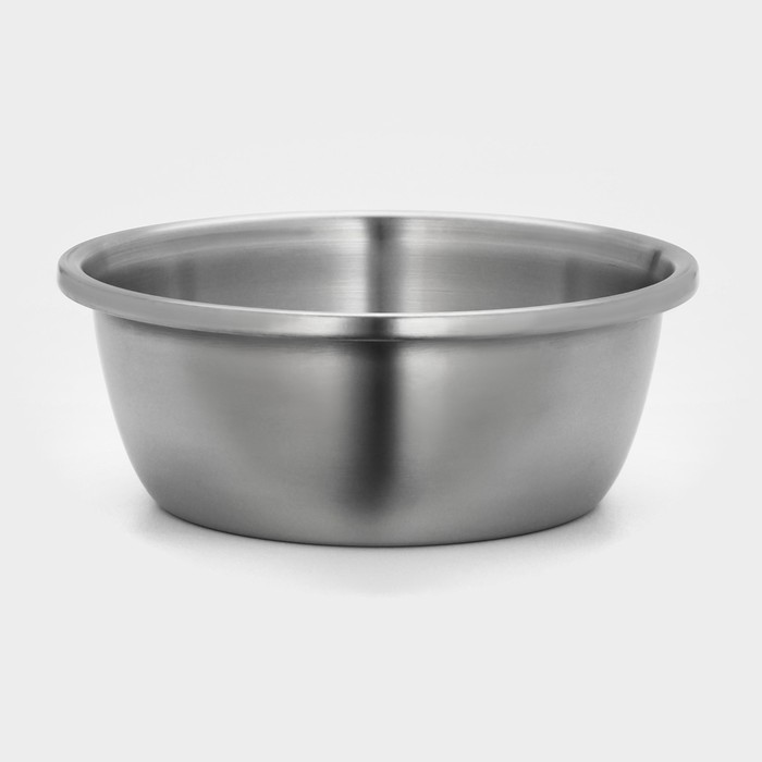 Миска «Проф», 5 л, 28×11.5 см, матовая, толщина стали 0.6 мм, нержавеющая сталь - Фото 1