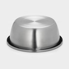 Миска «Проф», 5 л, 28×11.5 см, матовая, толщина стали 0.6 мм, нержавеющая сталь - Фото 3