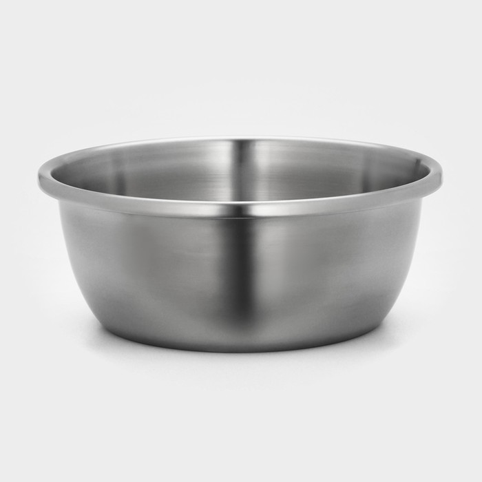 Миска из нержавеющей стали «Проф», 5,65 л, 30×12 см, матовая, толщина стали 0,6 мм - Фото 1