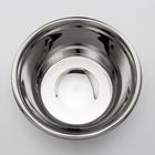 Миска из нержавеющей стали «Проф», 5 л, 28,5×11,5 см, зеркальная, толщина стали 0,6 мм 6913919