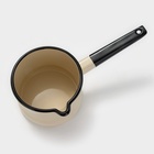 Ковш эмалированный, 1 л, цвет слоновая кость - Фото 6